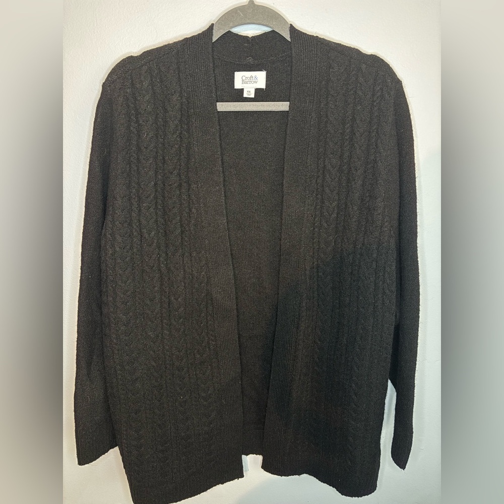 Croft & Barrow Men's Dark Cardigan Sweater